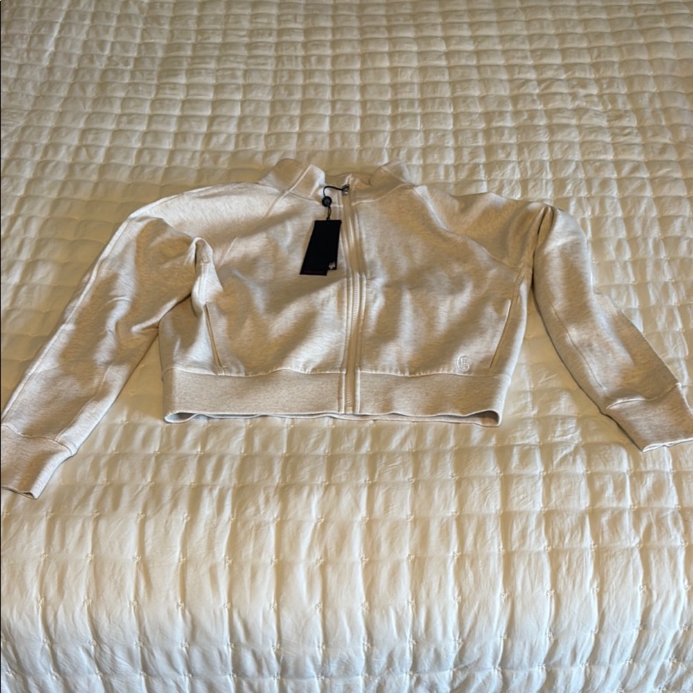 NWT Greyson Ojai full zip cropped sweat shirt